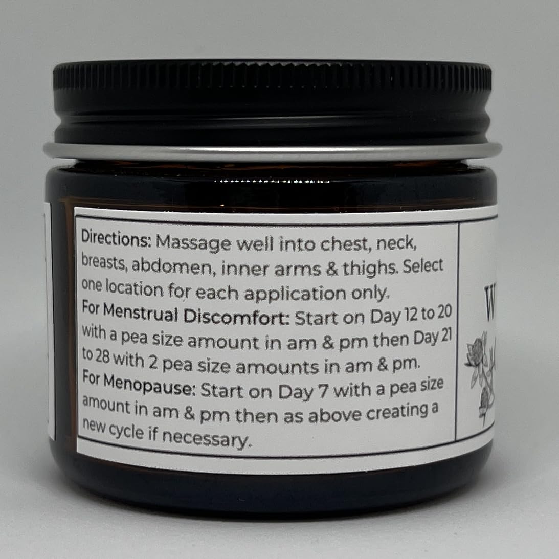 Faith and Grace Organics Wild Yam Cream on skin offers soothing hydration.