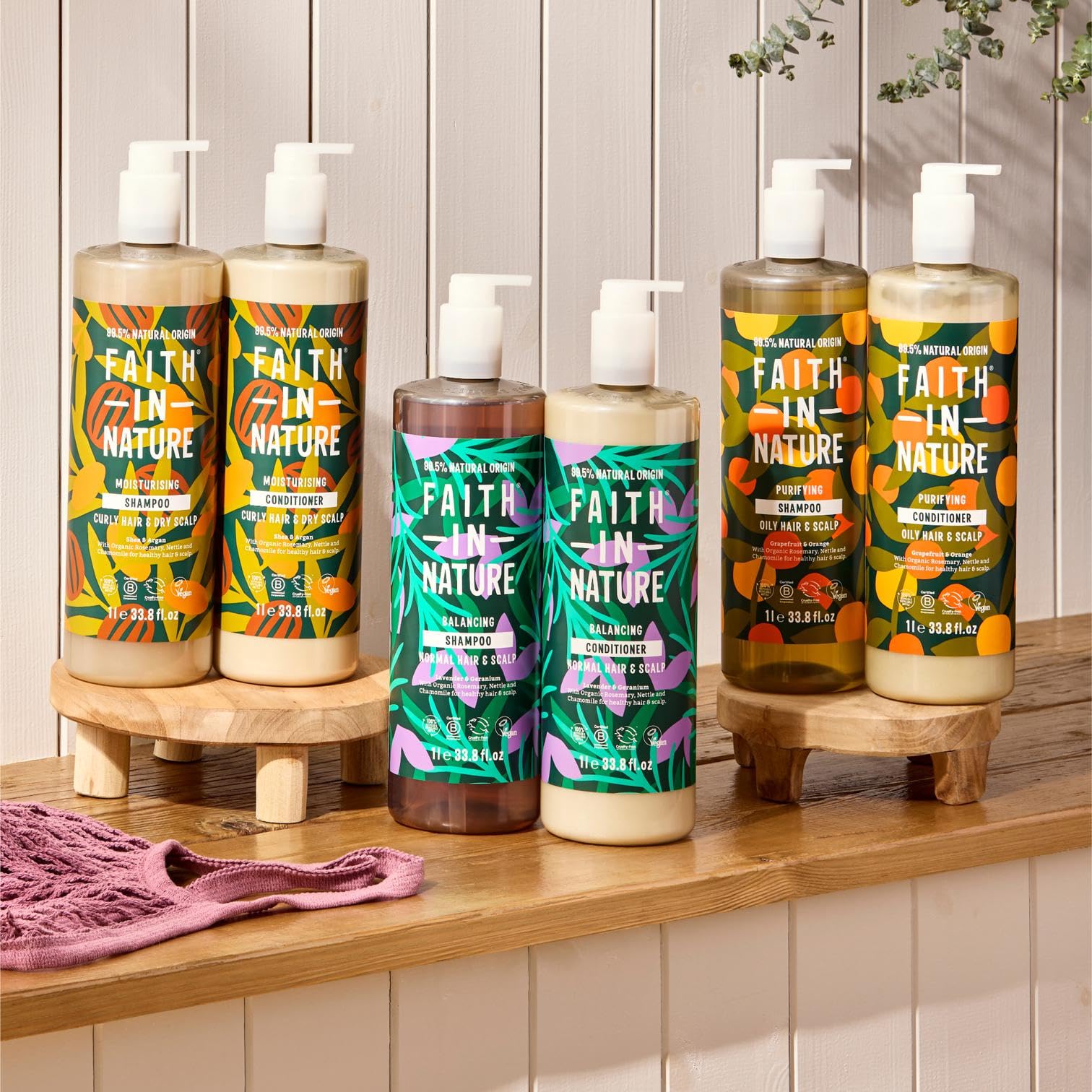 Family-sized 33.8 oz packaging on shelf for long-lasting value.