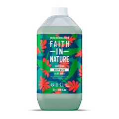 Faith in Nature Natural Body Wash bottle front, vegan formula for a gentle cleanse.