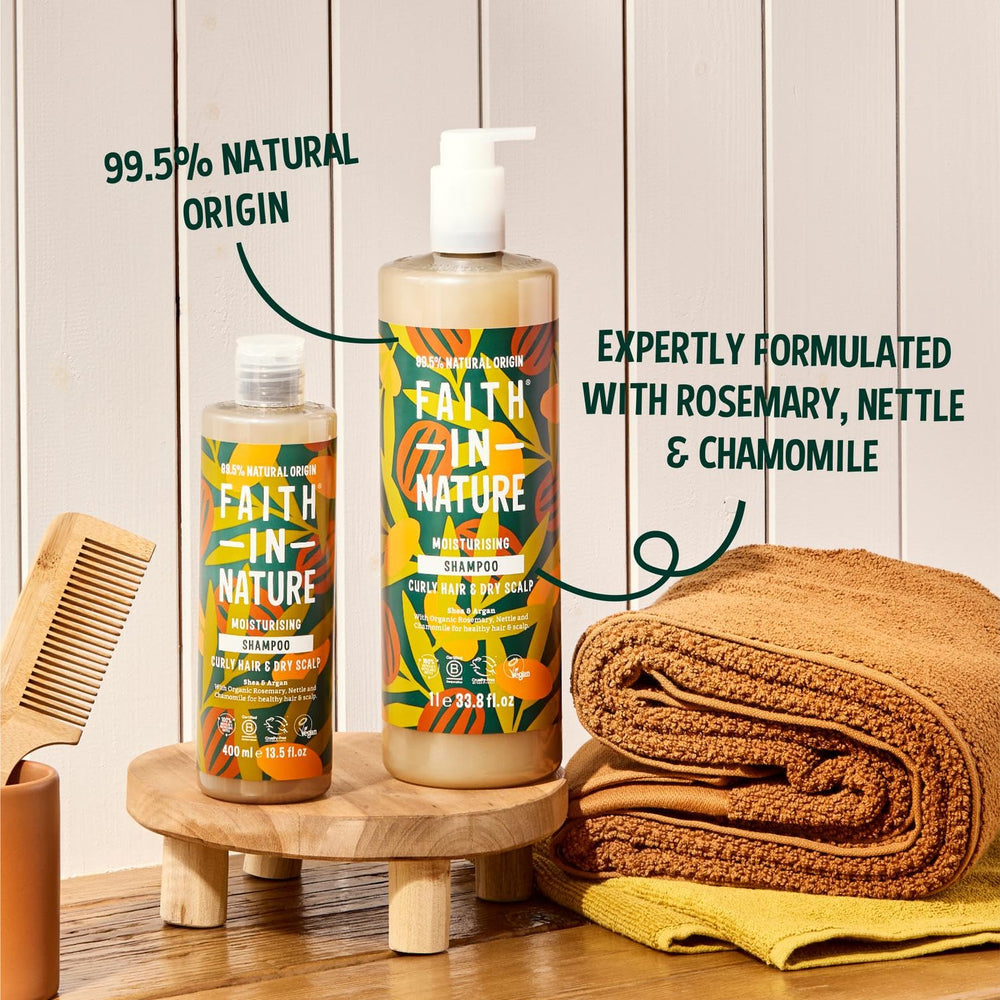 Faith in Nature shampoo with argan oil for natural moisture