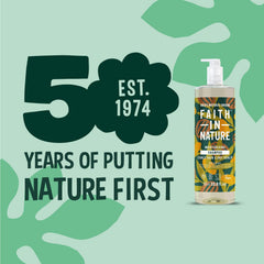 Faith in Nature natural shampoo lather with refreshing essential oil scent