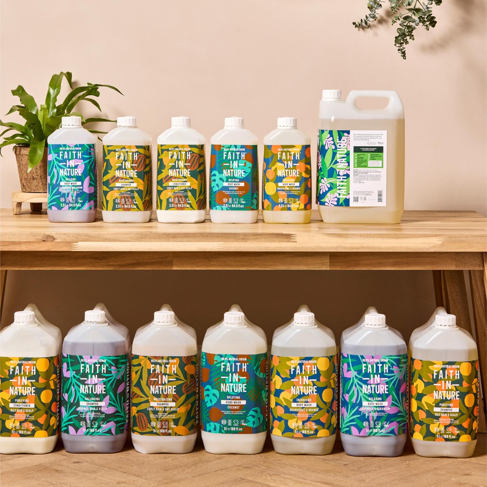 Faith in Nature refill pack for long-lasting 169-ounce supply
