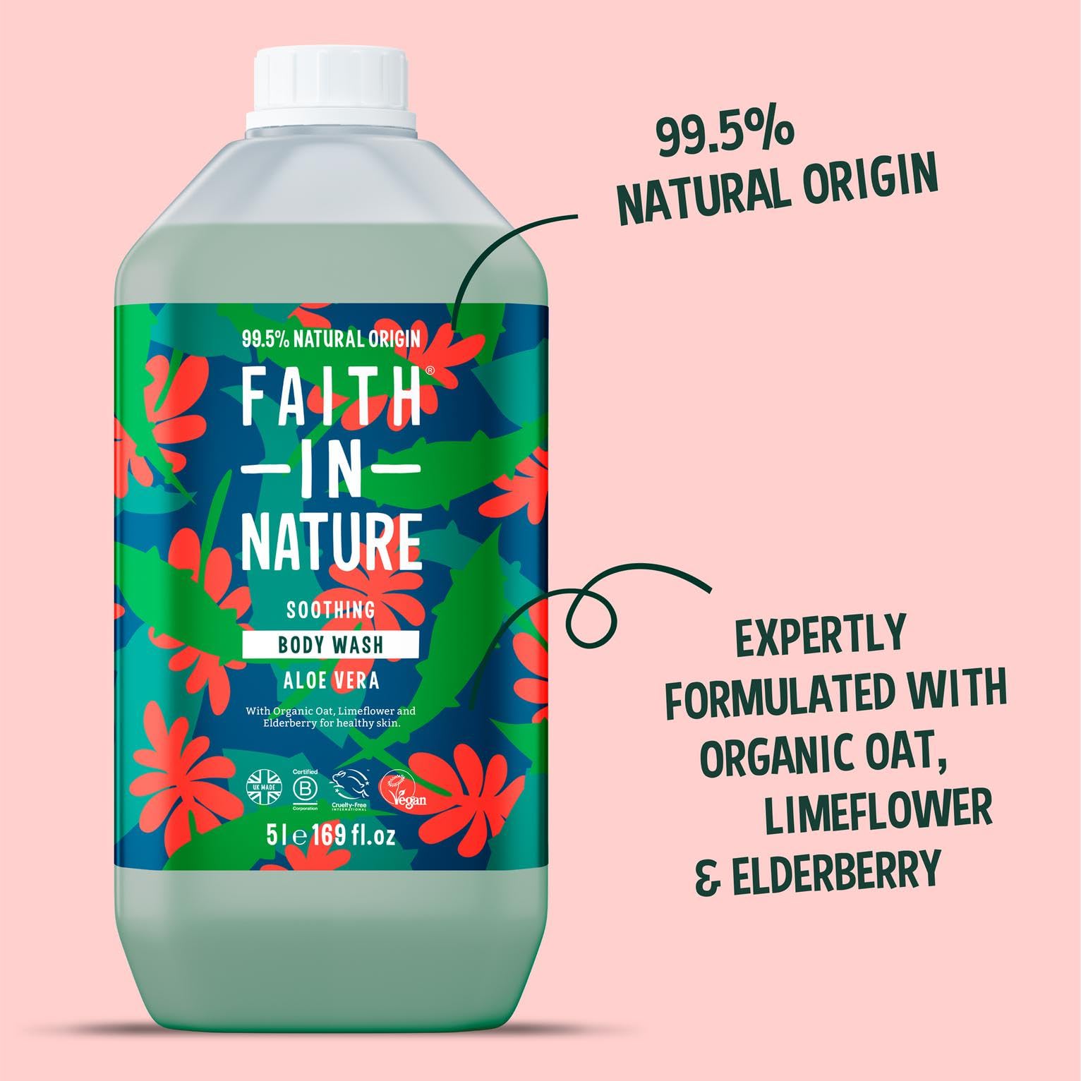 Faith in Nature refill pack image, showcasing 169 fl oz eco-friendly packaging.