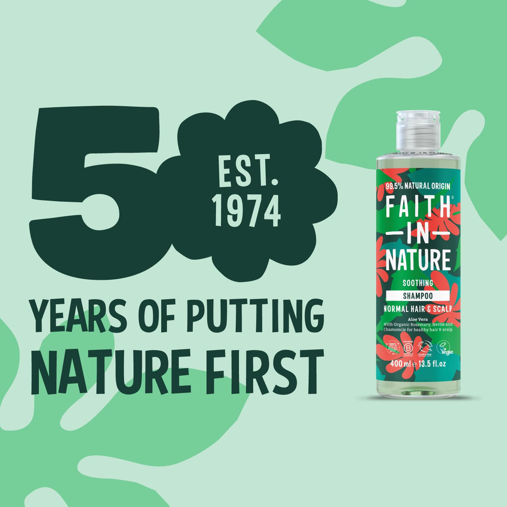 Faith in Nature Rejuvenating Aloe Vera Shampoo with pump for easy, mess-free application