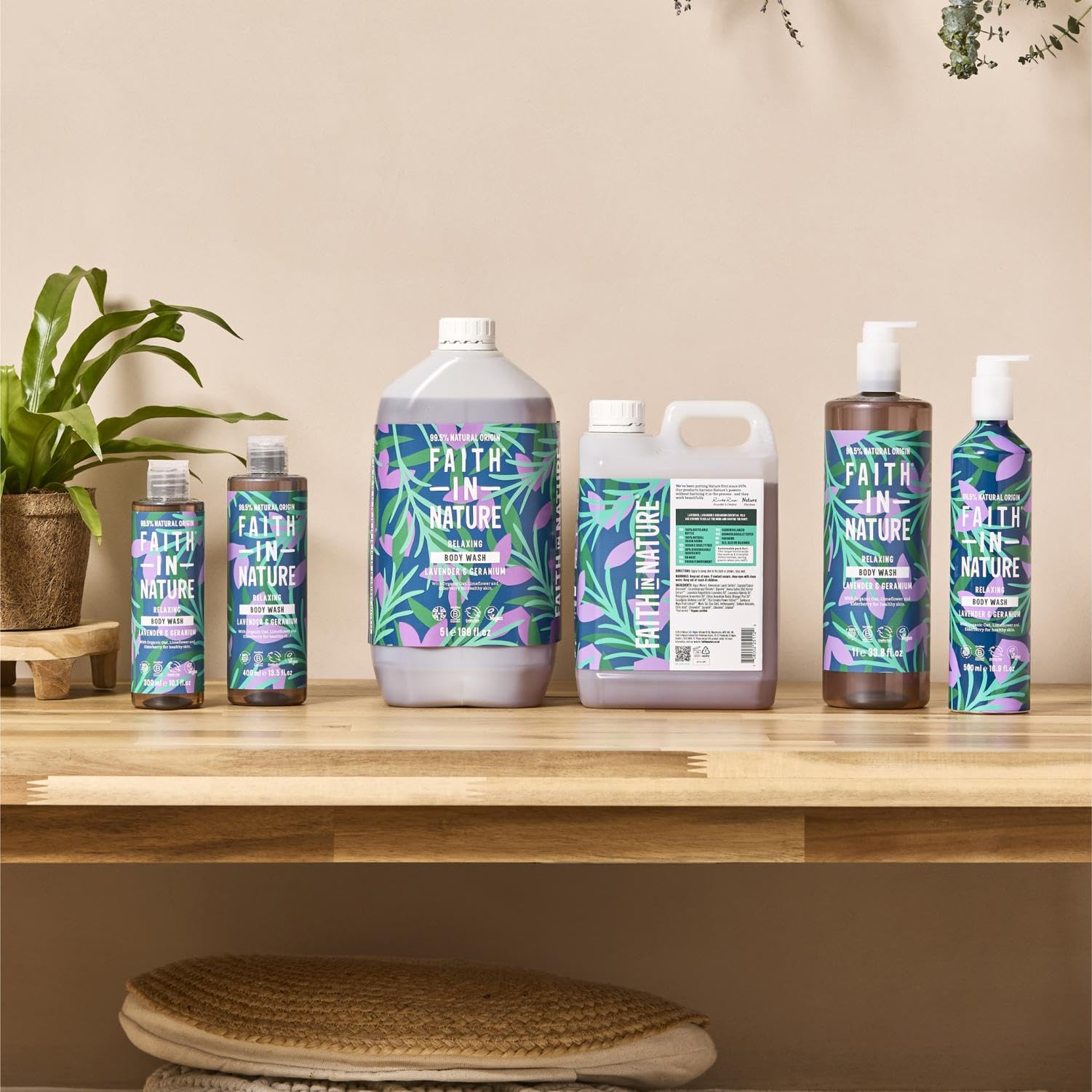 Faith In Nature sustainable packaging recycle symbol signaling planet-friendly routines