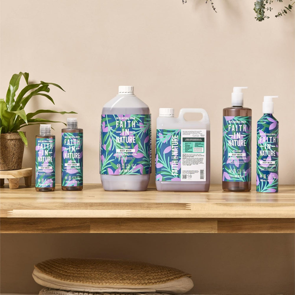 Faith In Nature sustainable packaging recycle symbol signaling planet-friendly routines