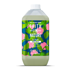 FAITH IN NATURE Wild Rose body wash bottle for gentle cleansing