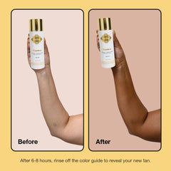 Hand applying Fake Bake Flawless Coconut Serum for a radiant glow