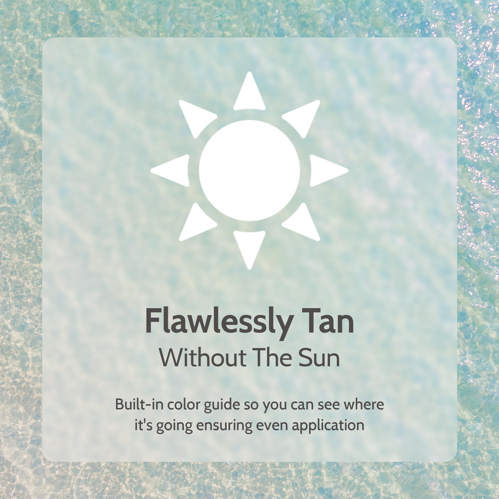 Fake Bake self-tanning liquid flawless darker suitable for all skin tones.