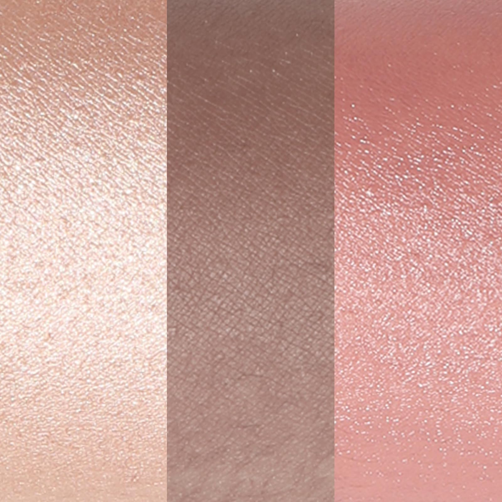 Falocutus daily makeup routine with compact trio for natural contour