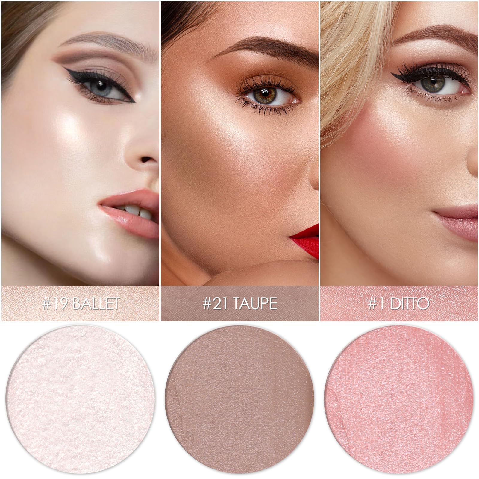 Falocutus Fair-Cool highlighter stick swatch highlights radiance with subtle sheen