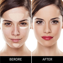 Falocutus long-wear concealer swatches ideal for all-day wear.