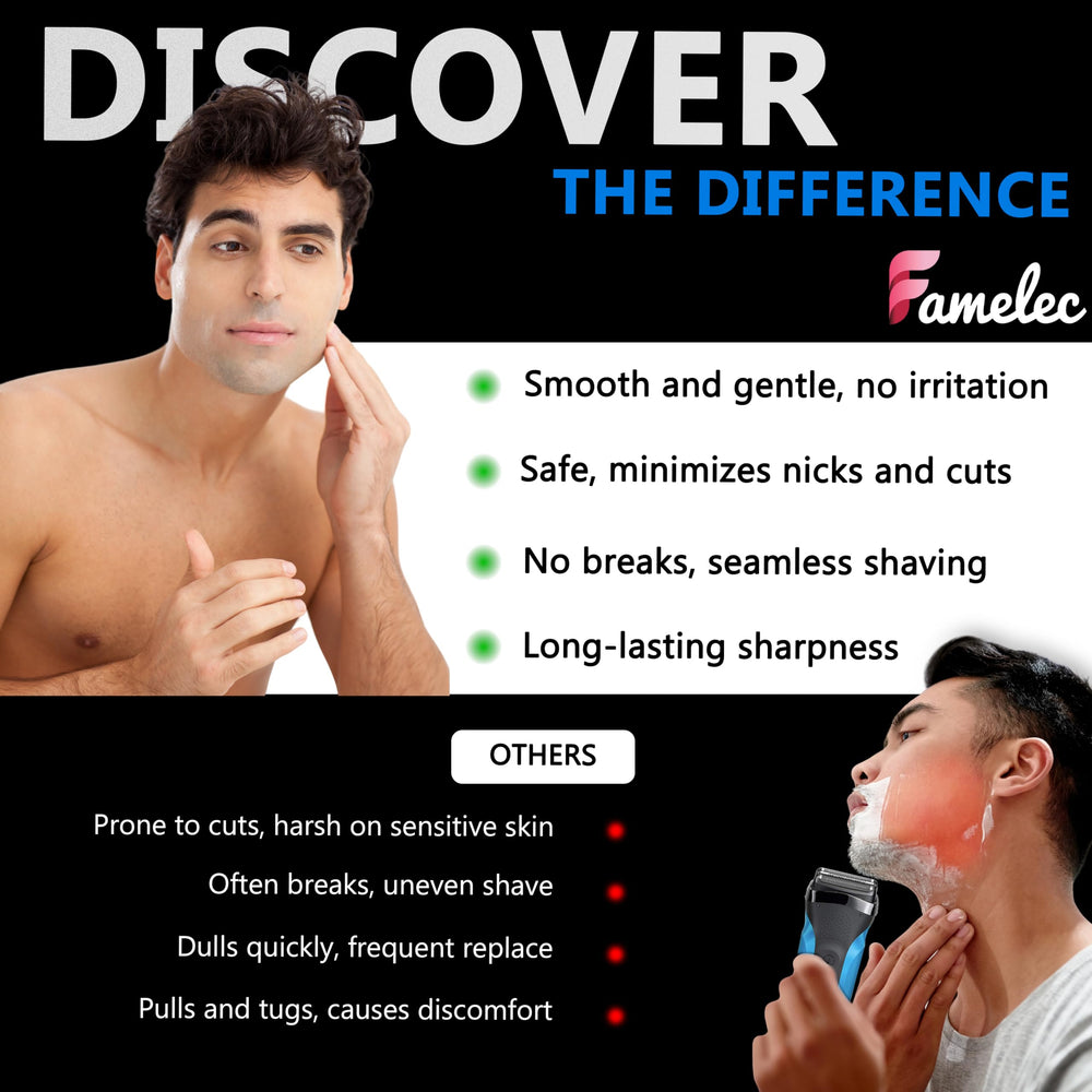 FAMELEC Braun series 6 6020s compatibility for secure head replacement and smoother shaves.