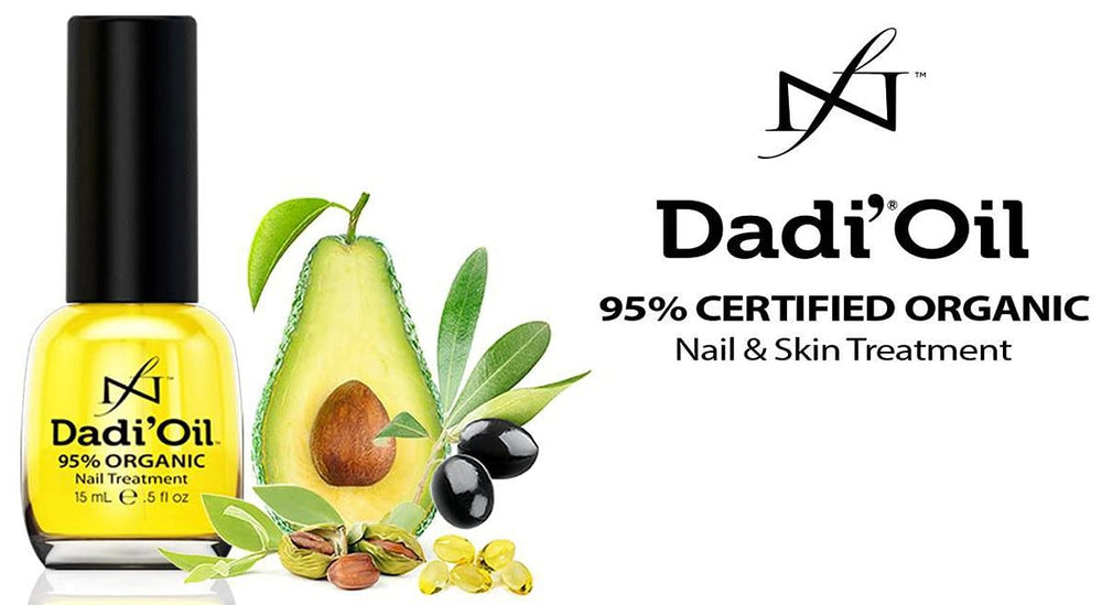 Famous Names Dadi cuticle oil applicator brush shows precise, mess-free application.