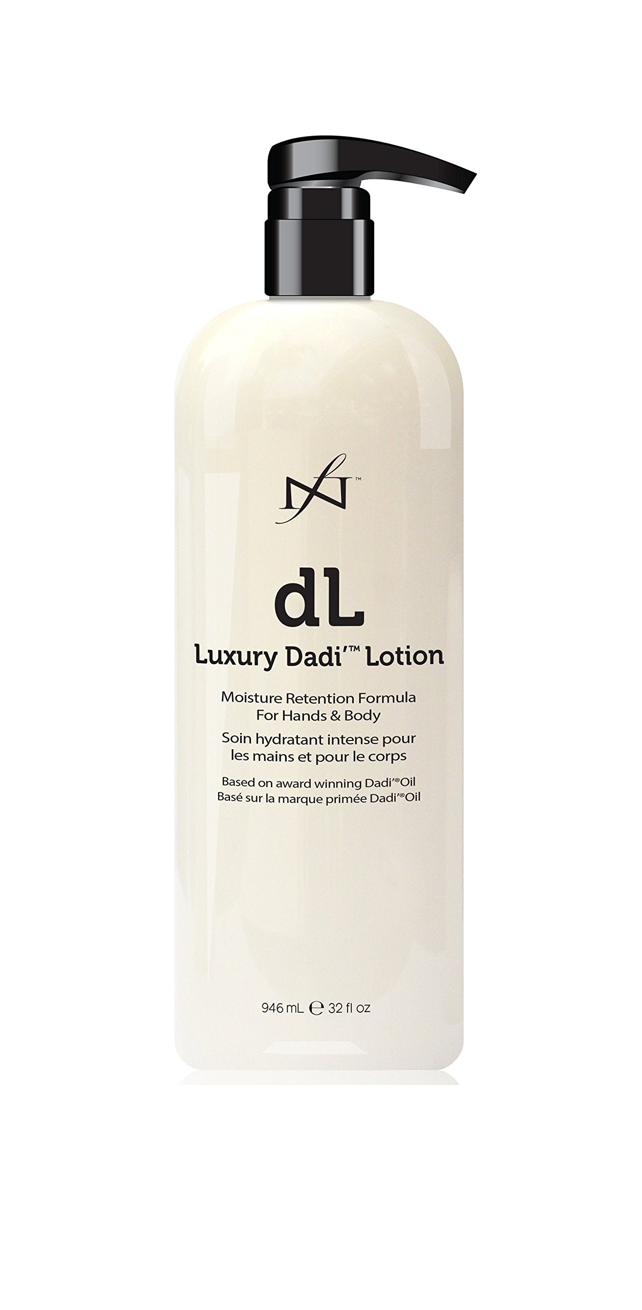 Famous Names Luxury Dadi' Lotion bottle—fast-absorbing, non-greasy hydration for professionals.