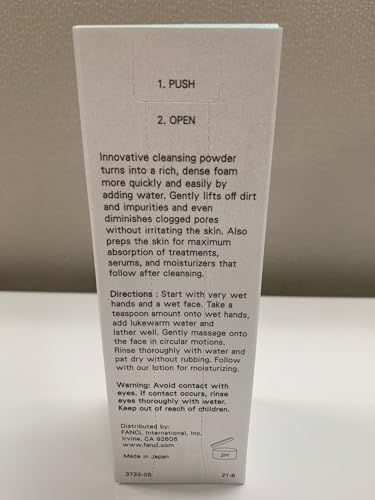 FANCL Facial Cleansing Powder sensitive-skin-friendly formula supports comfortable cleansing