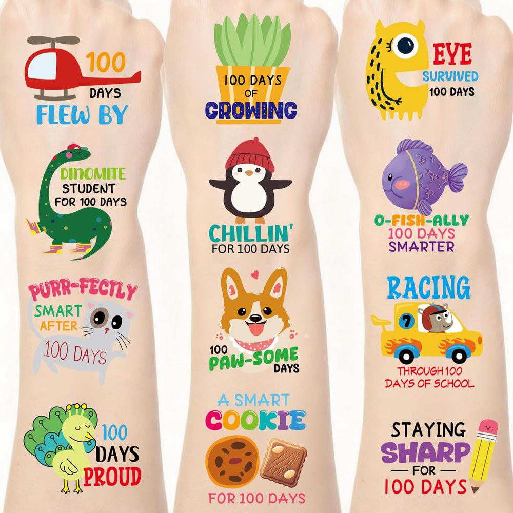 Fancy Land 100 Days Tattoos classroom reward ideas inspire participation.