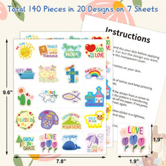Fancy Land Bible-verse tattoos for kids inspire faith-themed play and celebrations