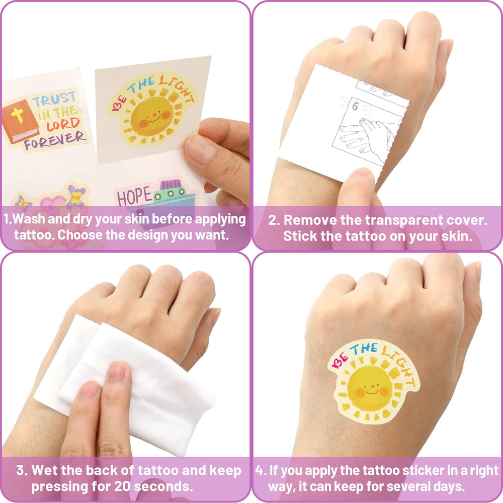 Fancy Land Sunday-school crafts tattoo collection supports interactive Bible lessons