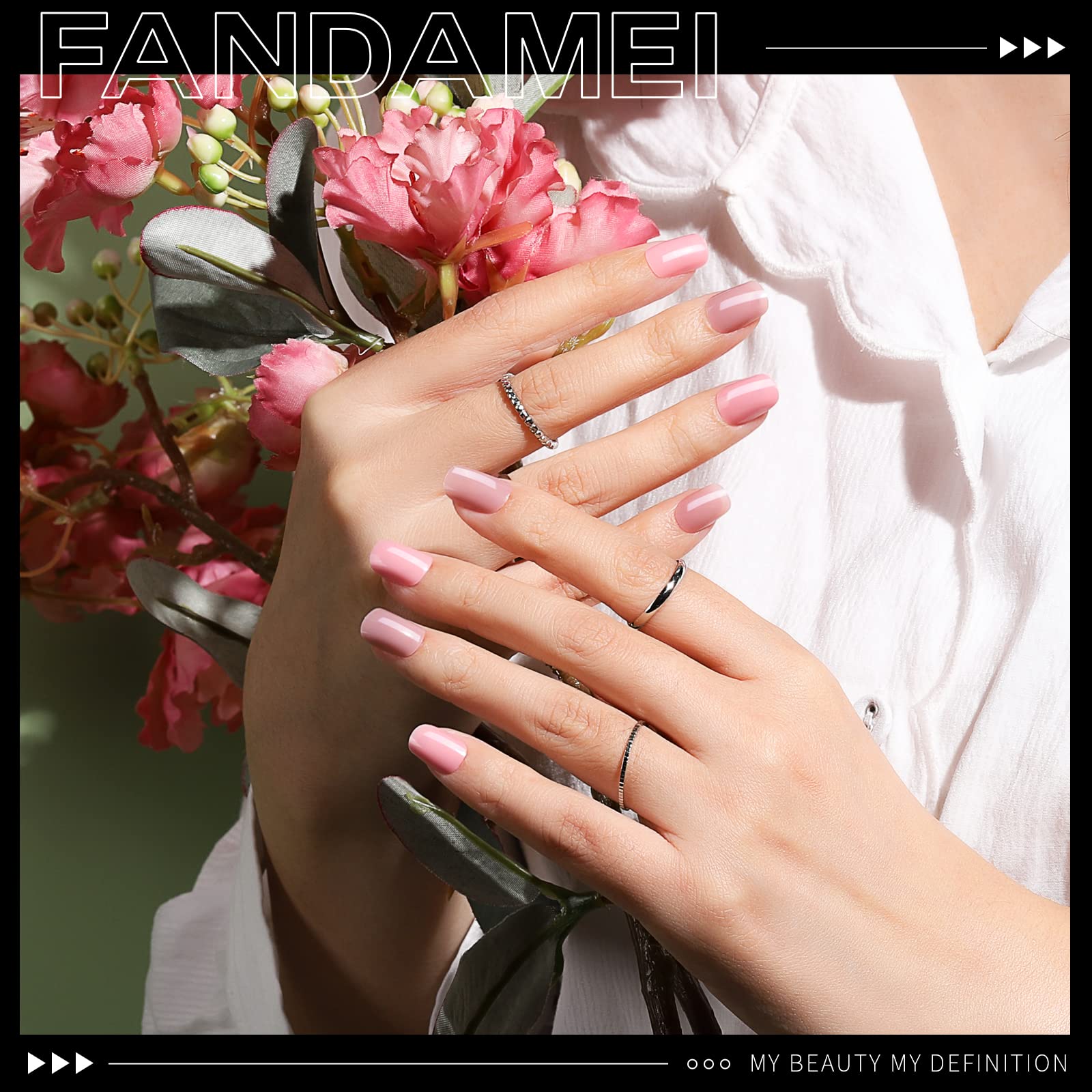 Fandamei 7g nail glue with applicator demonstrates quick precise bonding