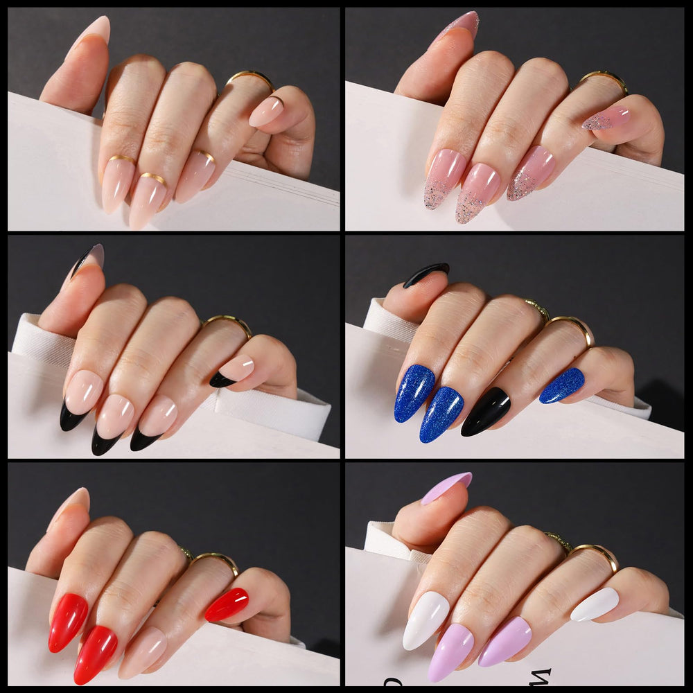FANDAMEI adhesive nail tabs; clean damage free wear and removal
