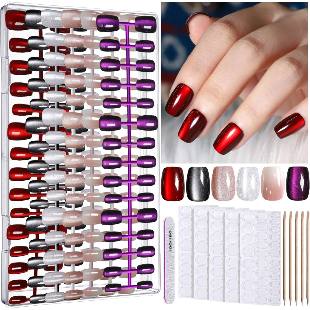 Fandamei cat eye nails collection in six colors showcases versatile salon-inspired styles