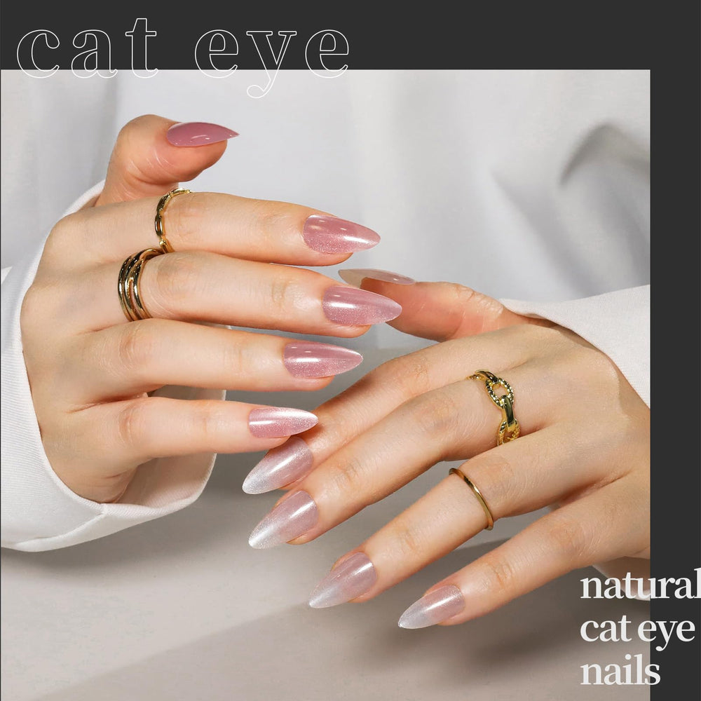 FANDAMEI cat eye nails collection; light reflecting finish shifts with lighting
