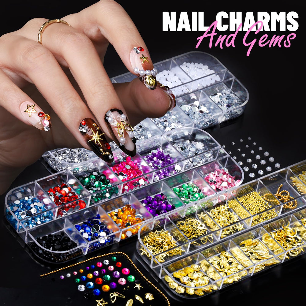 Fandamei colorful flower stickers for vibrant nail accents.