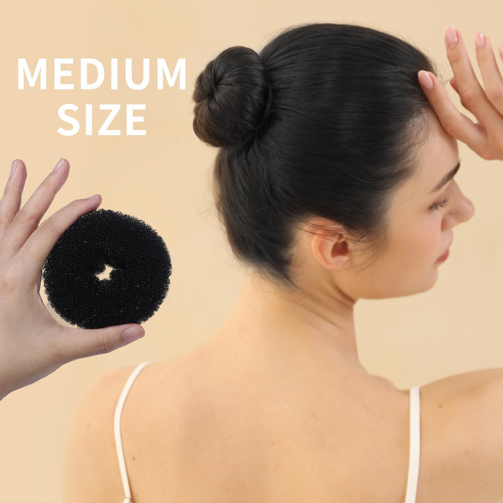Fandamei elastic hair ties soften hold while securing buns