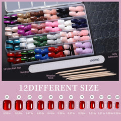 FANDAMEI glitter nails kit adds sparkle for parties and holidays.