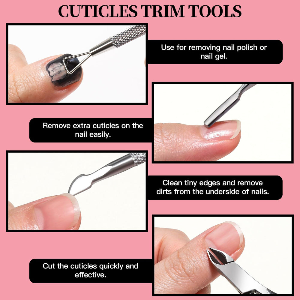 Fandamei cuticle nippers for clean, even cuticle tidying.