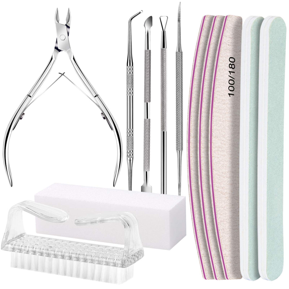 Fandamei manicure kit nail files 100/180 grit for precise shaping and prep.