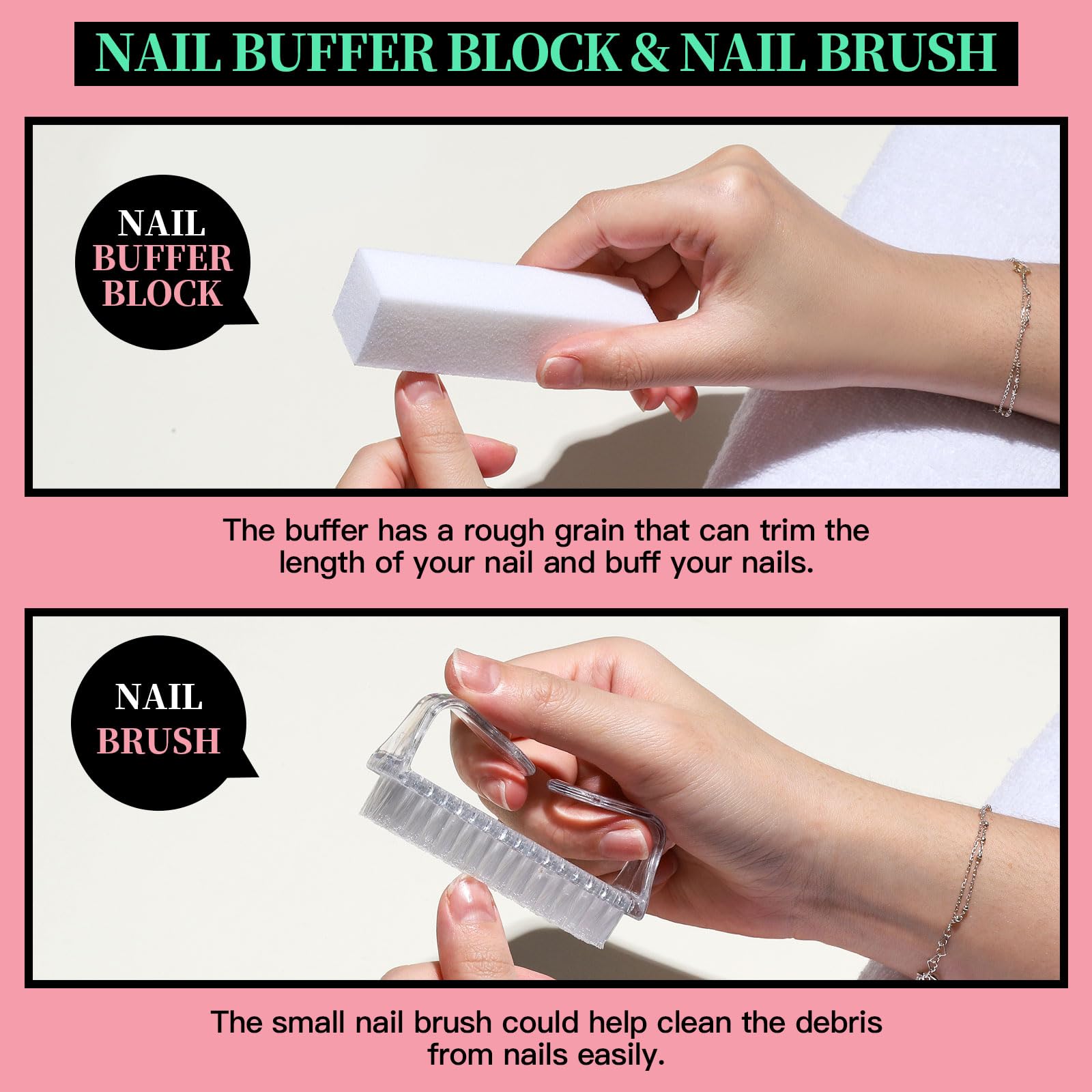 Fandamei polishing files for smoothing and shining nails after shaping.