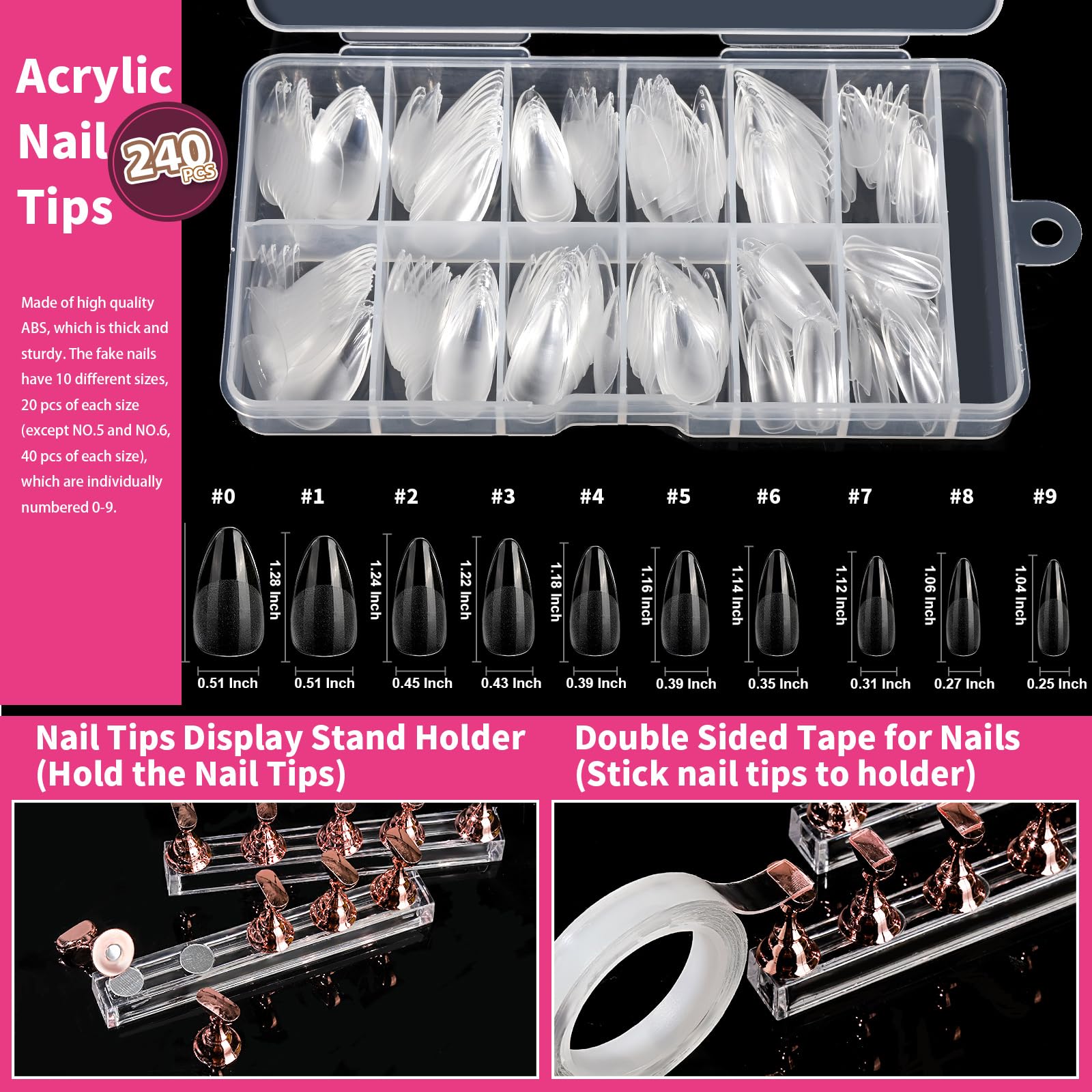 Fandamei nail-adhesive-tape secures nails for steady work