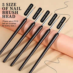 Fandamei 9mm liner brush ideal for delicate lines and accents