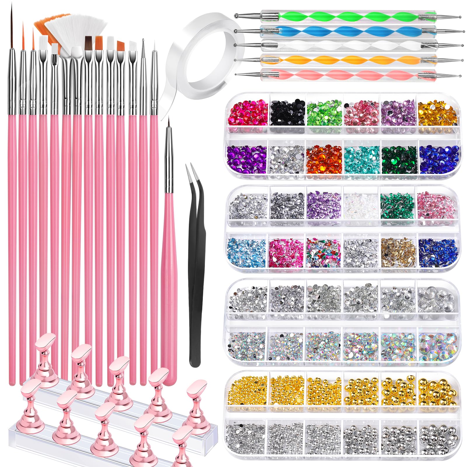 Fandamei nail art brushes collection for precise nail designs.