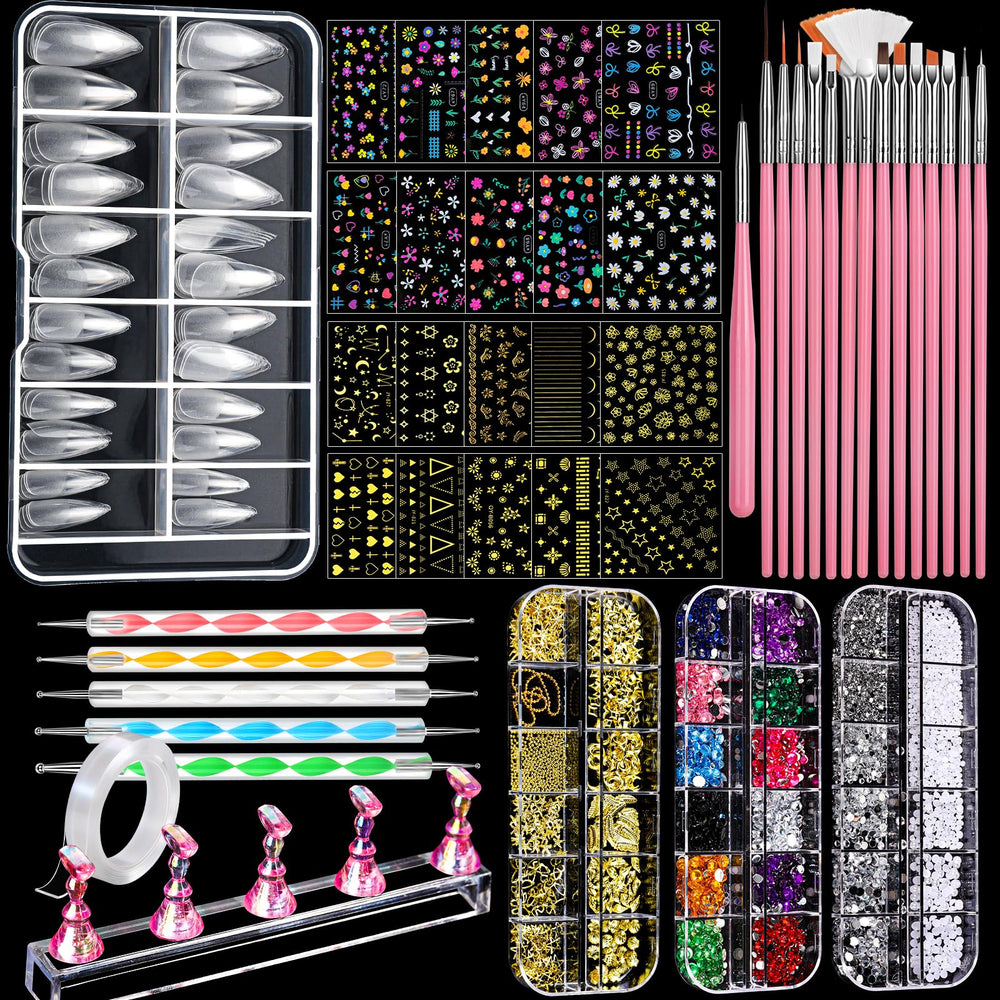 Fandamei nail art brushes set for precise lines and professional-looking details.
