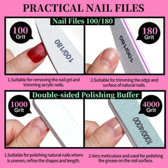 Fandamei nail buffer block for a smooth, glossy finish.