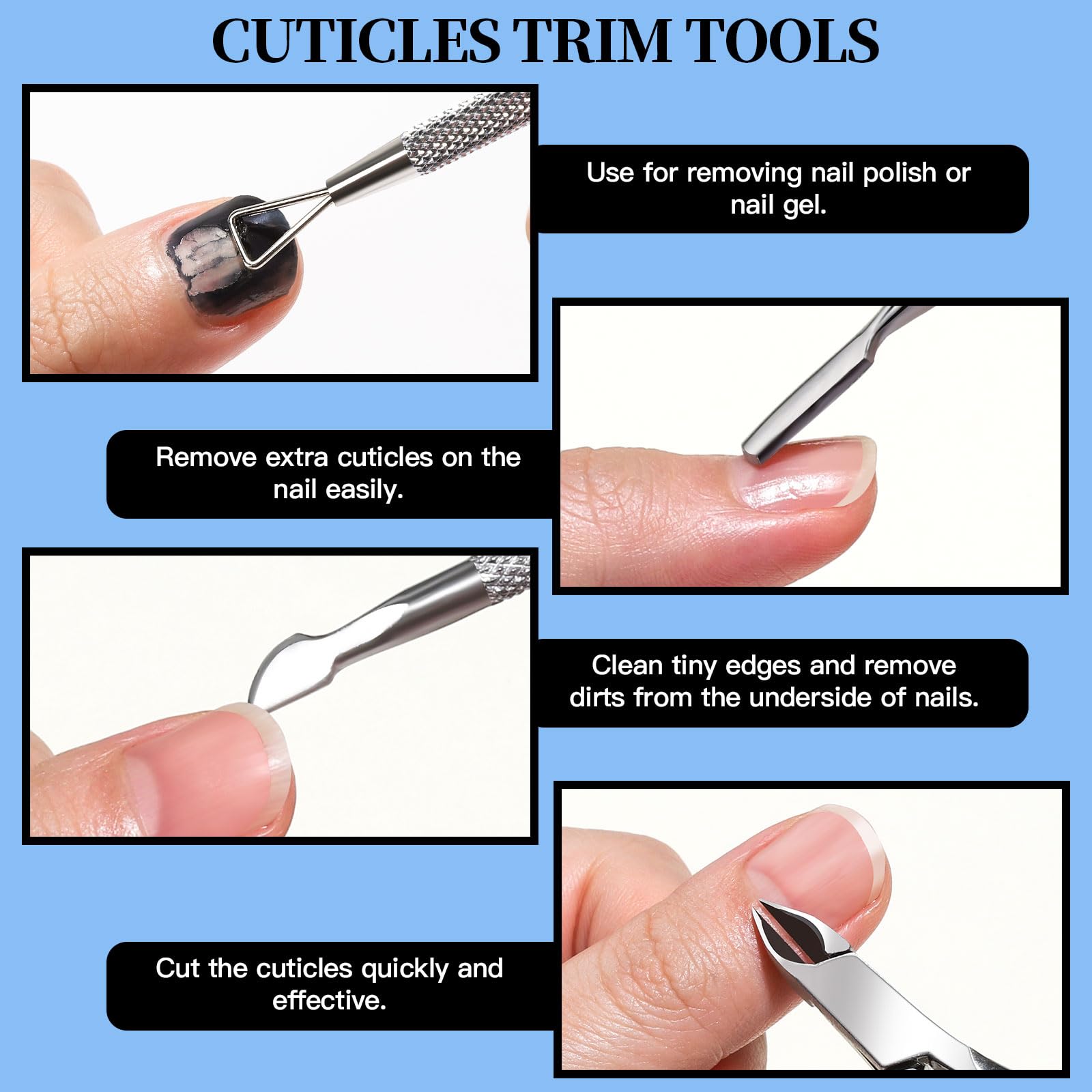 Fandamei cuticle nippers trimming cuticles cleanly