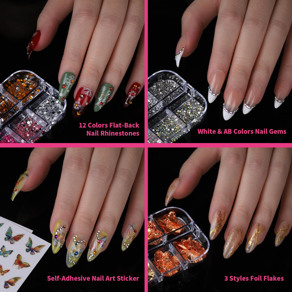 Fandamei nail-files-polish-buffer shapes nails smoothly for a clean base
