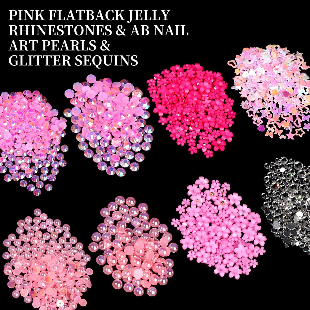 Fandamei nail sequins grid for texture and shine