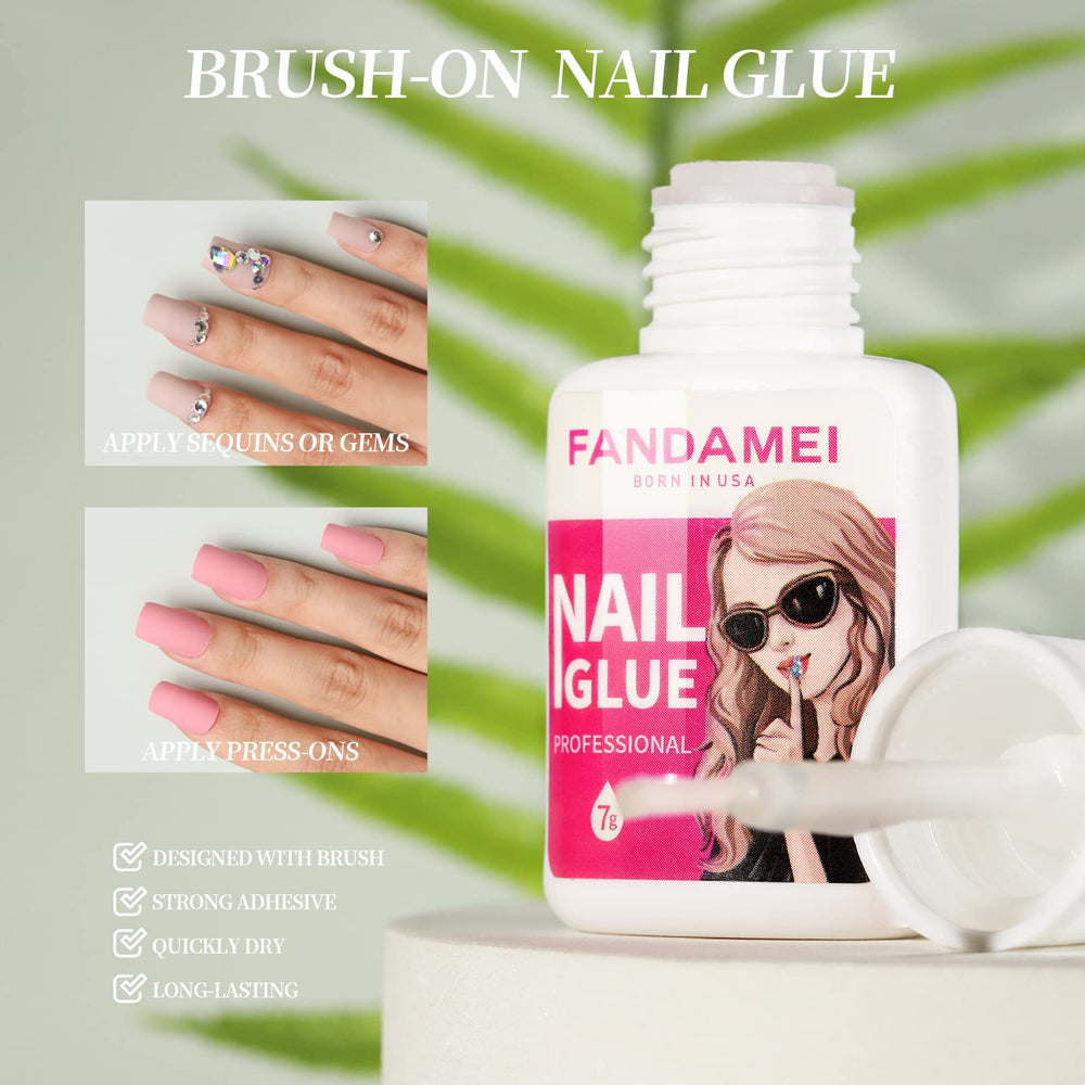 Fandamei 120pcs nail stickers in 12 sizes for precise fit