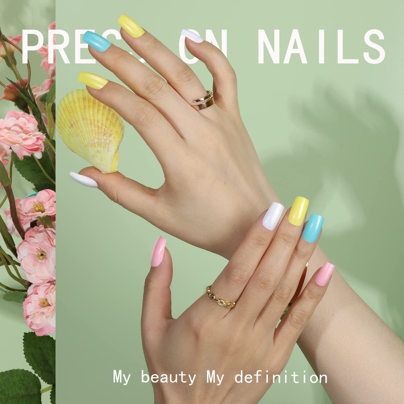 Fandamei nail stickers and adhesive tabs for easy application