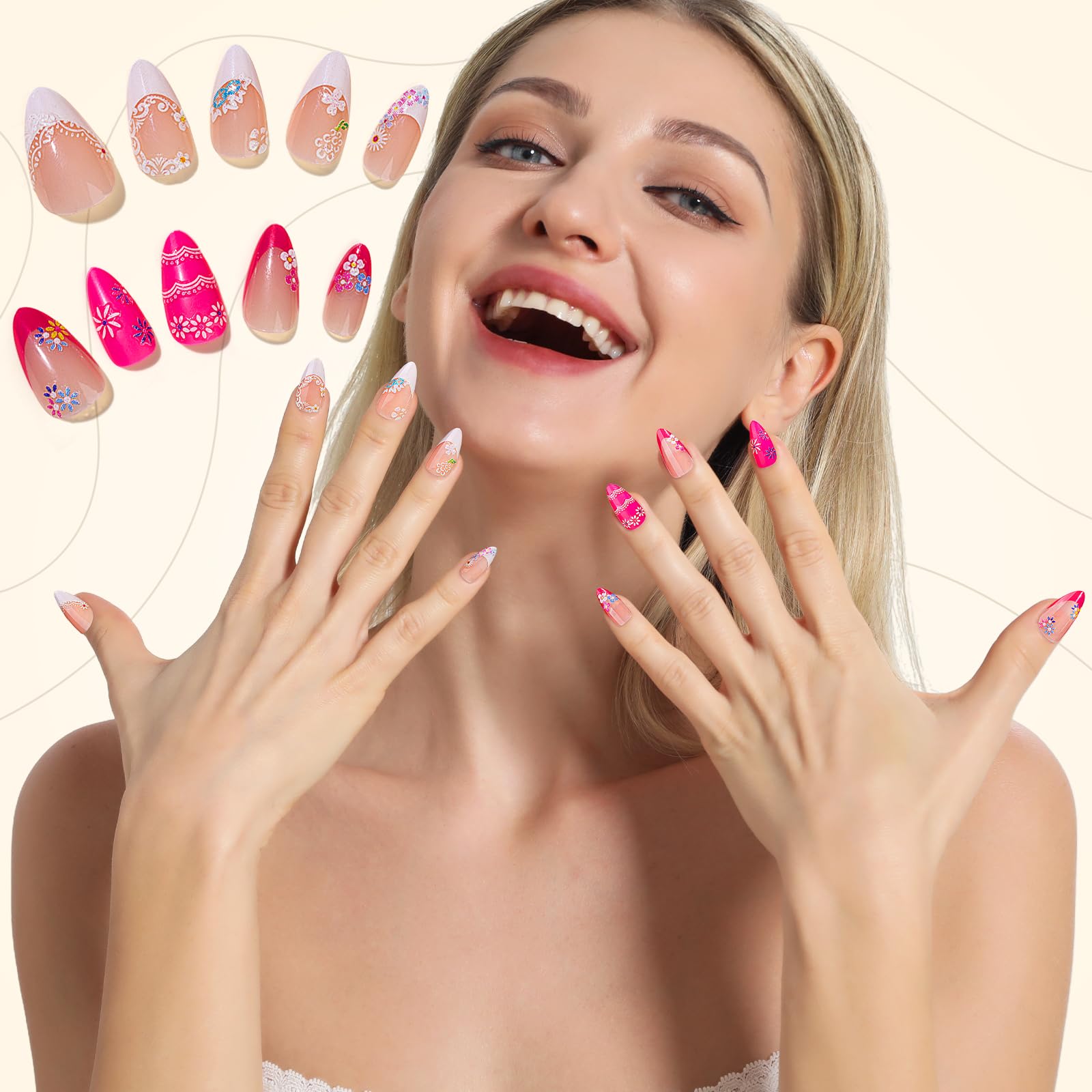 Fandamei Christmas and birthday themed decals for festive nail design