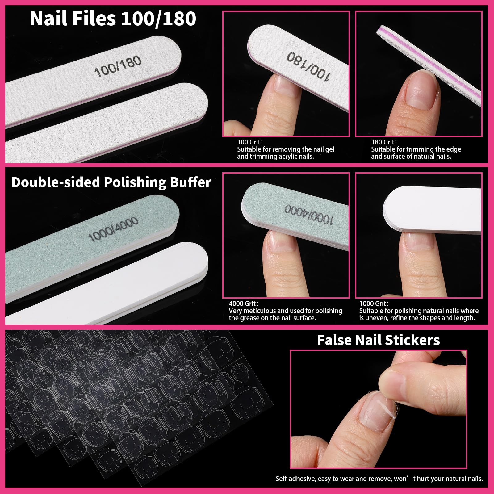 Fandamei nail-stickers-chromes add glittery patterns for quick decoration