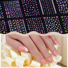 Fandamei pastel hearts and lollipops decals add sweet charm to nails