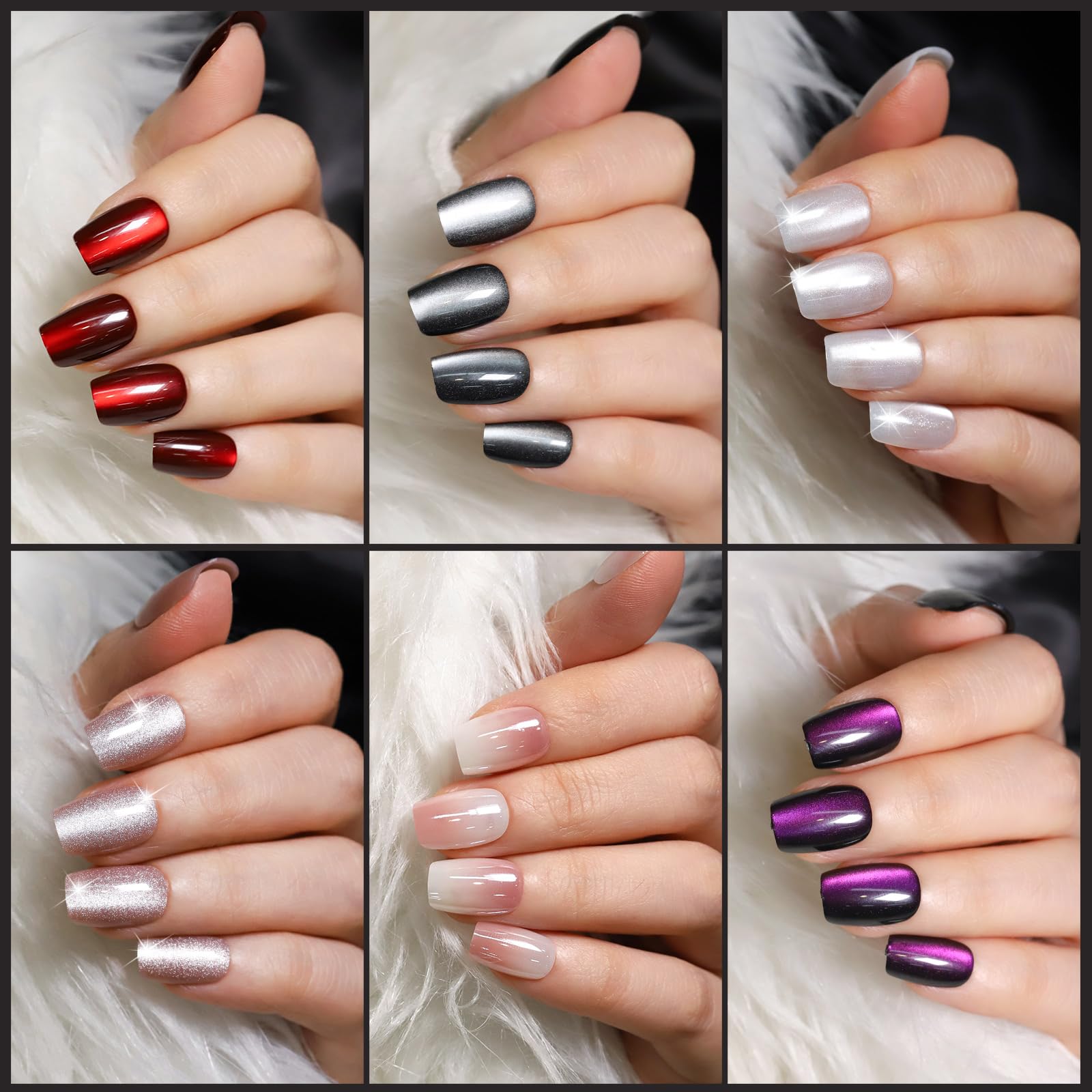 Fandamei nails fit various finger sizes with numbered system for easy matching