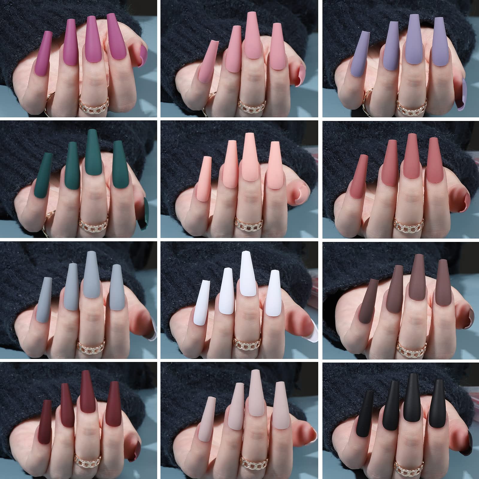 FANDAMEI pre-numbered nail sizes for quick fit and fast manicure