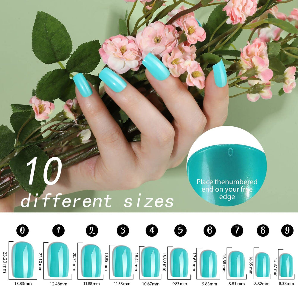 Fandamei press-on nails box displays 24-grid color options