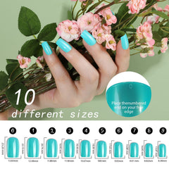Fandamei press-on nails box displays 24-grid color options